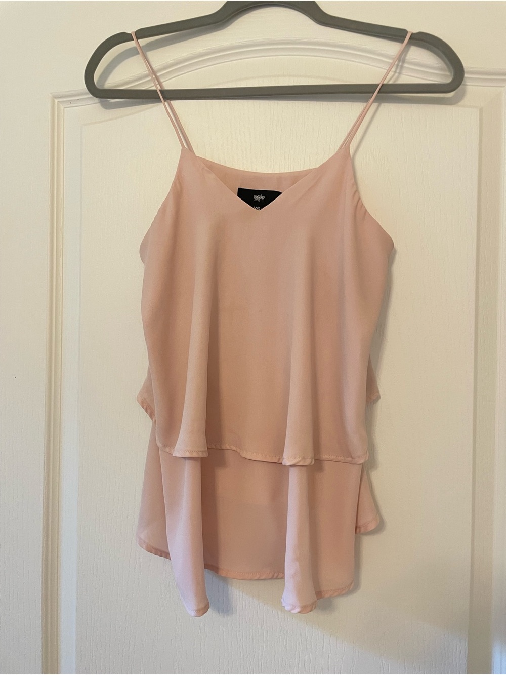 Mossimo Supply Co. Layered Blush Pink Spaghetti Strap Tank